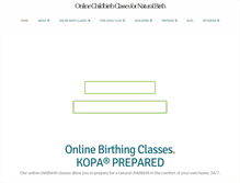 Tablet Screenshot of kopabirth.com